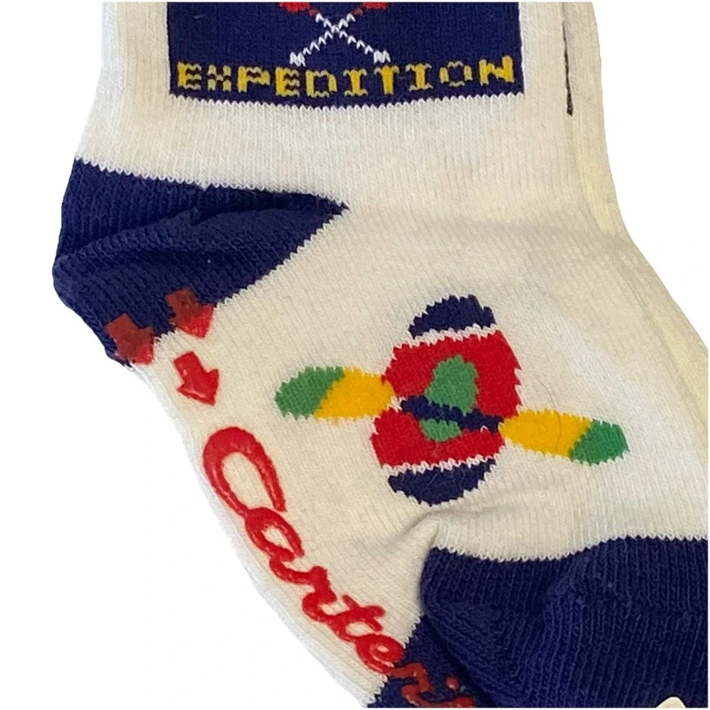 Carter's Baby Socks Deadstock Vintage Canoe‎ NWT 6-12 Months Shower Gift Retro